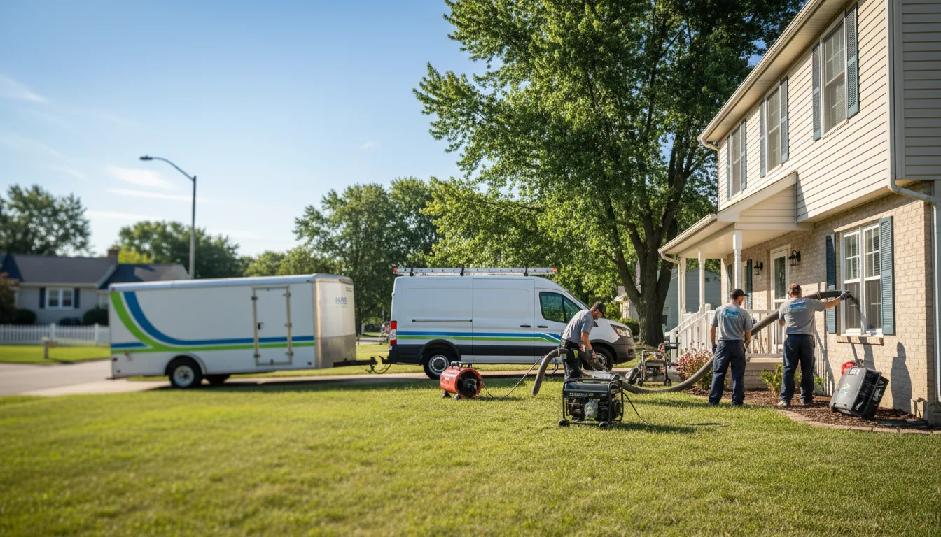 Flooded Basement Restoration And Cleanup With Repair in Strum, WI near me
